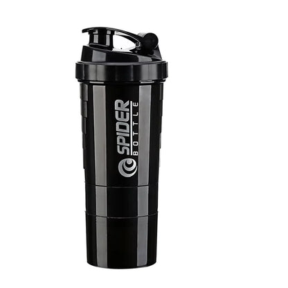 Shaker Protein 3 Layers Bottle Powder Shake Cup Water Bottle Plastic Mixing Cup Body Building Exercise Bottle