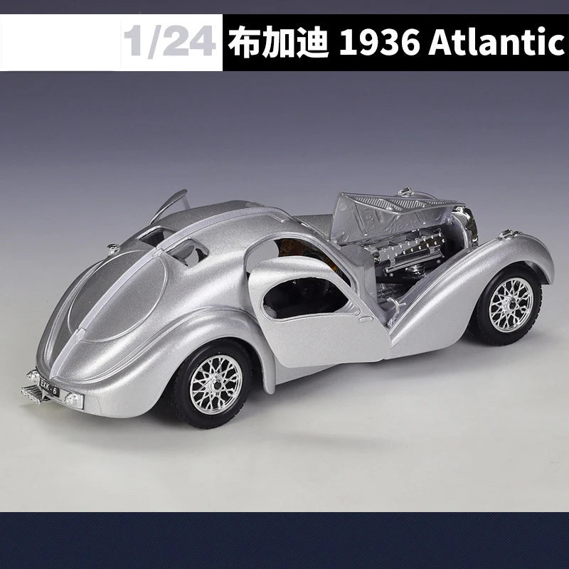 Bburago 1:24 Bugatti Atlantic 1936 Alloy Car Diecasts & Toy Vehicles Car Model Miniature Scale Model Car For Children