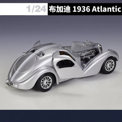 Bburago 1:24 Bugatti Atlantic 1936 Alloy Car Diecasts & Toy Vehicles Car Model Miniature Scale Model Car For Children