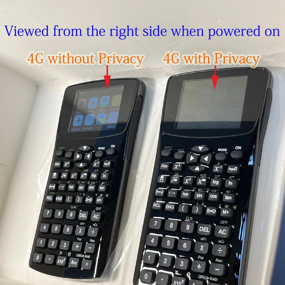 Advanced calculator with cheating options H888 magic calculator 4GB memory music video photo txt ebook student calculator with emergency button & screen Privacy Film (PF)