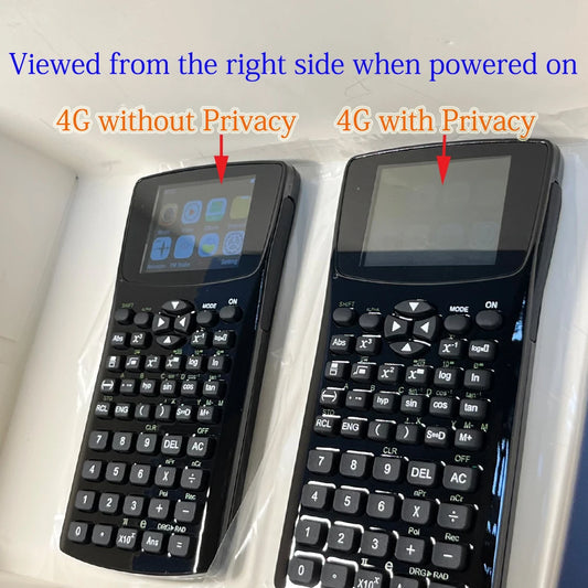 Advanced Calculator with cheating options Fashion student magic mp4 player calculator with emergency button quick response text video Screen Privacy Film ( PF)