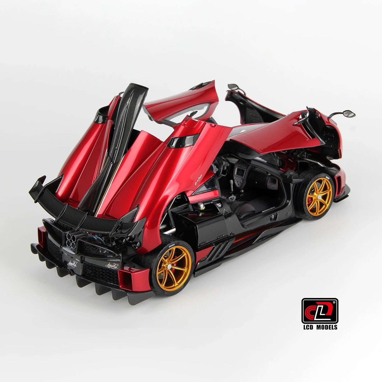 LCD CLD Diecast model 1/18 scale Pagani Imola Metal static decoration Holiday gift collection