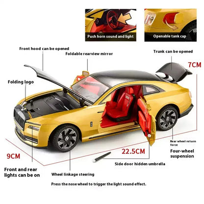 Rolls-Royce Shining 1:24 Alloy Model Toy Vehicle, Best Collection for Vehicle Enthusiasts, Gifts