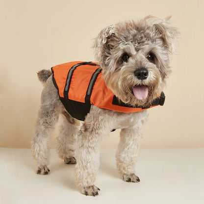 Dog Life Jacket Reflective Adjustable Summer Large Dogs Swimwear Safety Vest Surfing Sailboat Enhanced Buoyancy Pet Life Jacket