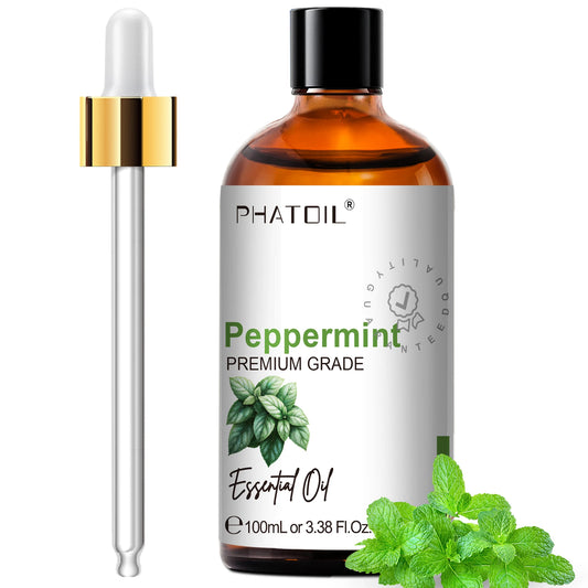 PHATOIL 100ml Pure Essential Oil For Skin Eucalyptus Peppermint Vanilla Tea tree Ylang Ylang Bergamot Aromatherapy Essential Oil