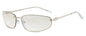 New Y2K Sunglasses For Women High Quality Oval Fashion Luxury Brand Rimless Glasses Trendy Woman Alloy Ladies Shades Eyewear
