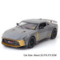 Valkyrie GT-R50 Sports 1:24 Car Model Toy Diecast Alloy Doors Opened Sound Light Supercar Collectible Ornaments Toy Gifts
