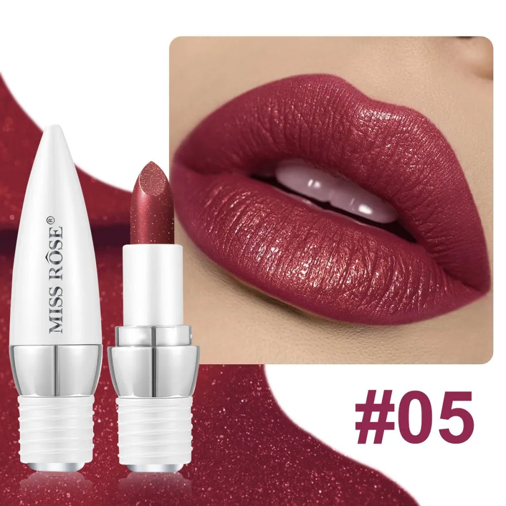 6-Color Matte Moisturizing Lipstick Without Filling Cup Long Hanging Velvet Finish Smooth Matte Lip Color Waterproof