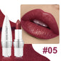 6-Color Matte Moisturizing Lipstick Without Filling Cup Long Hanging Velvet Finish Smooth Matte Lip Color Waterproof