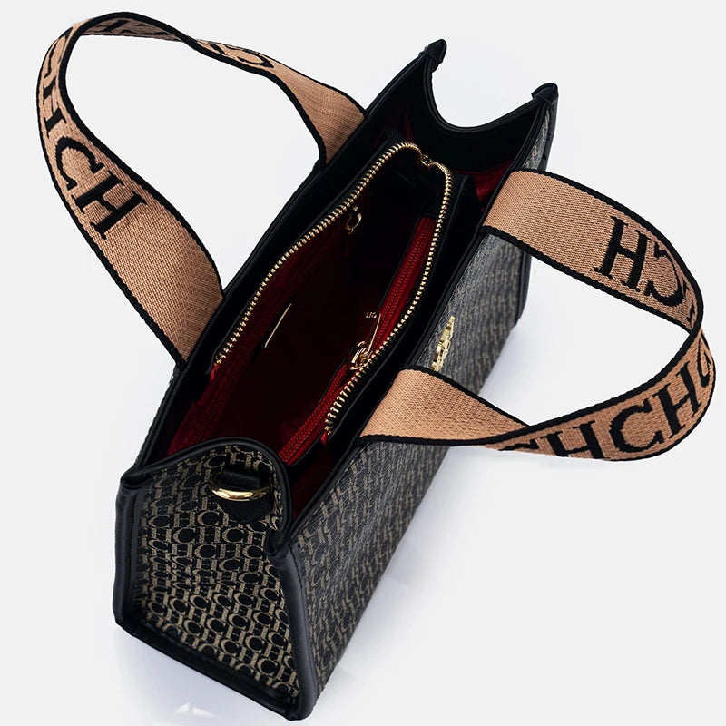 CH Fashion Monogram Print High Quality Metal Logo Casual Light Luxury Brand Designer New Women's Handbag