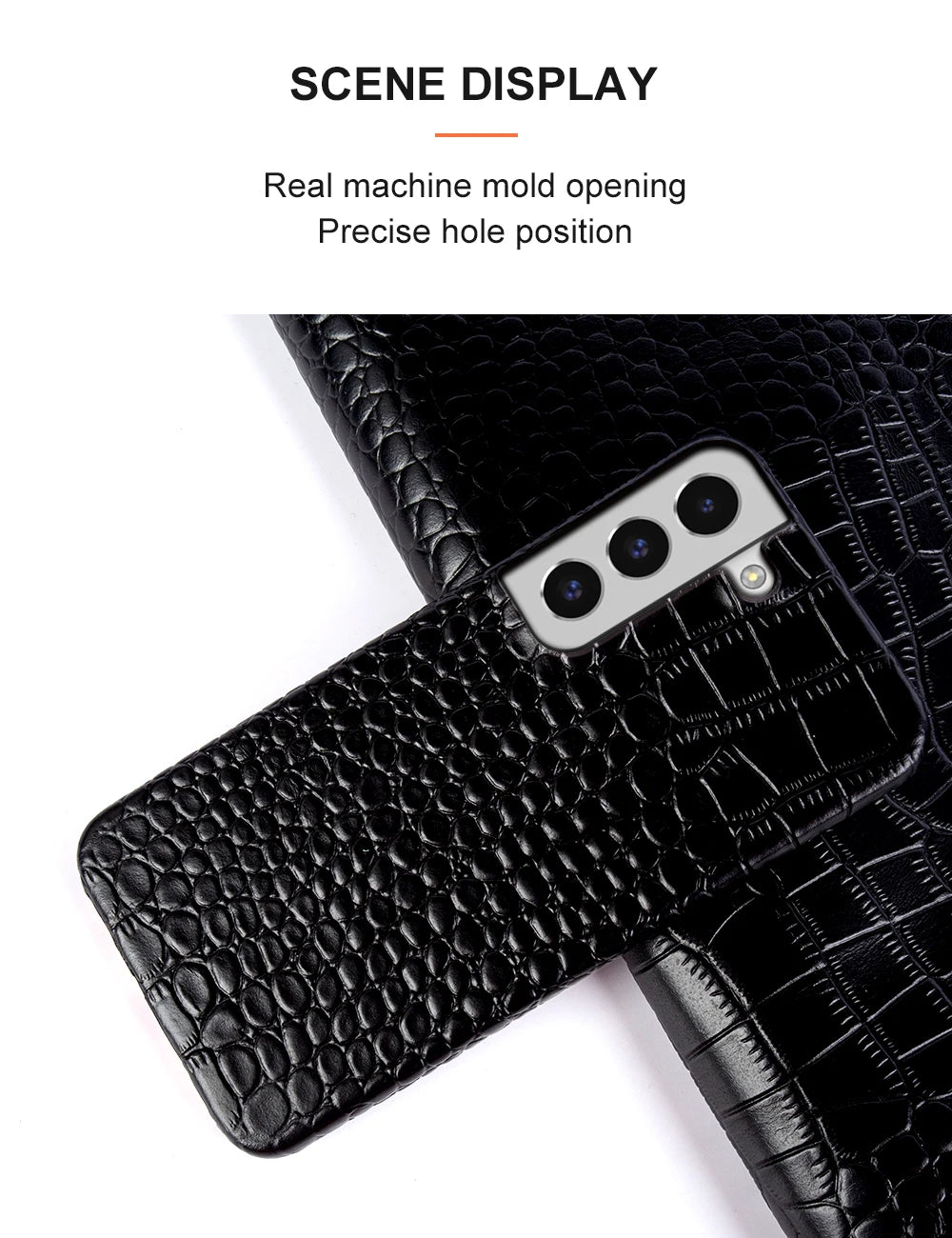 Genuine Leather Case for Samsung Galaxy S22 S23 S21 S20 Ultra Plus S10 Note 20 10 A53 Crocodile Pattern Phone Cover Back Shell