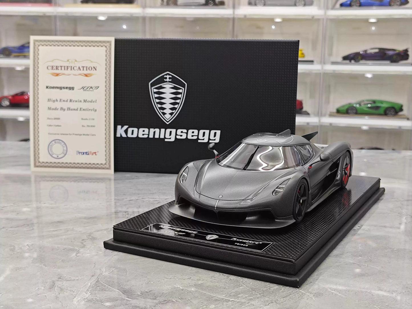 Frontiart Car Model 1/18 Koenigsegg Jesko Car Model Resin Model Limited Edition Cars Model Room Ornament Boy Collection Gift