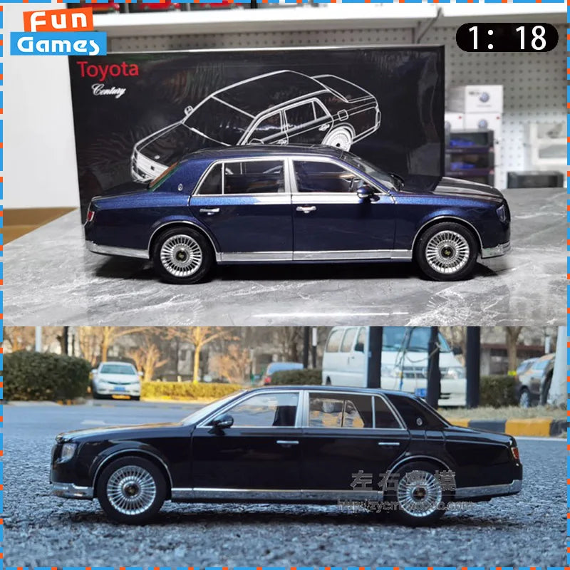 LCD 1/18 Car Model TOYOTA Century Car Model Simulation Model Diecast Model Collect Ornament Boy Custom Birthday Boy Toy Gift