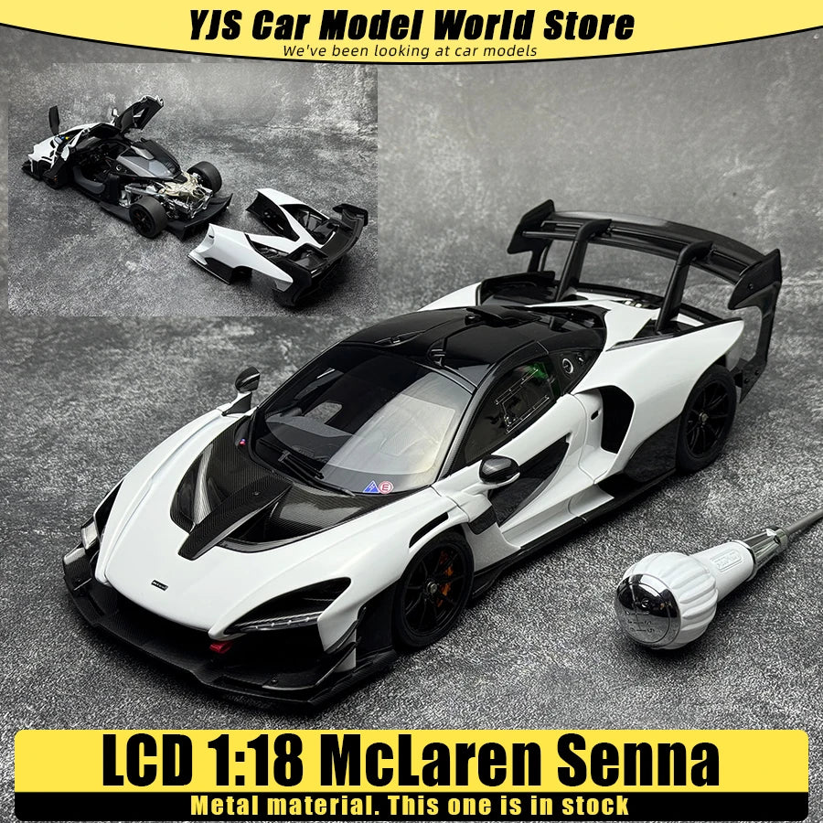 LCD Diecast car model 1:18 McLaren Senna GTR car model metal static display collection