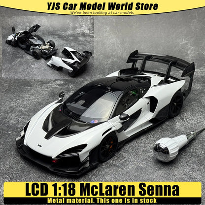 LCD Diecast car model 1:18 McLaren Senna GTR car model metal static display collection