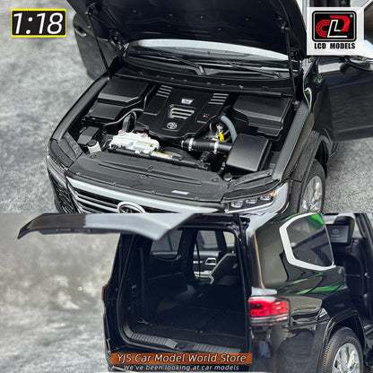 LCD Diecast model 1/18 scale Land Cruiser LC300 ZX SUV Metal car model Static display collection holiday gifts