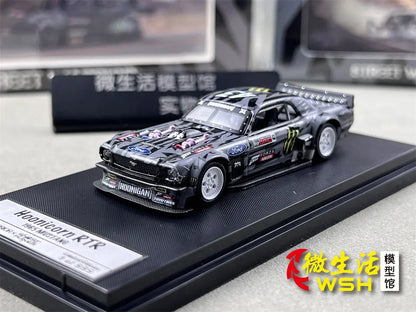 SW 1:64 Ford Mustang Hoonicorn RTR KamaZ Modified Trailer Simulation Static Alloy Car Model Gift Toy.