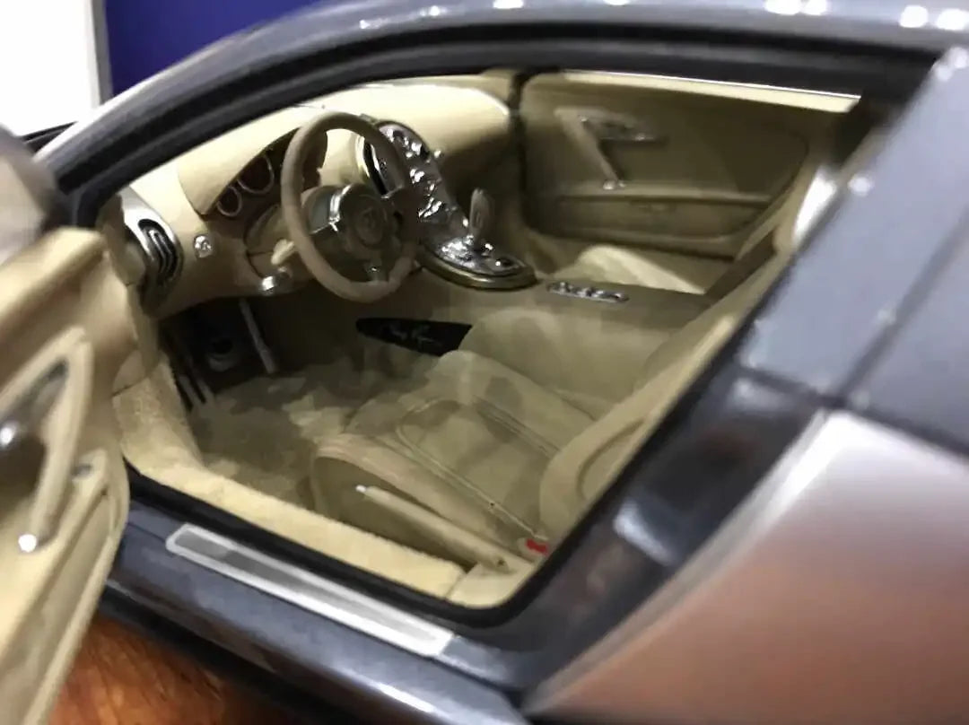 Autoart 1:18 Veyron 16.4 Silver Gray Simulation Limited Edition All Open Alloy Metal Static Car Model Toy Gift