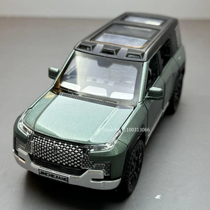 1/32 Alloy Model Cars BYD Look Up Off-road Vehicles Diecasts Model Toy 6 Doors Can Be Opened with Light Sound SUV for Gifts