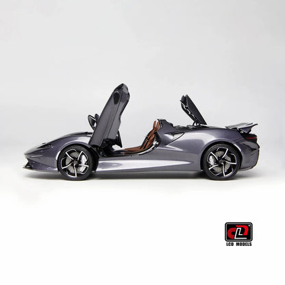 LCD Diecast car model 1:18 McLaren ELVA car model metal static display collection