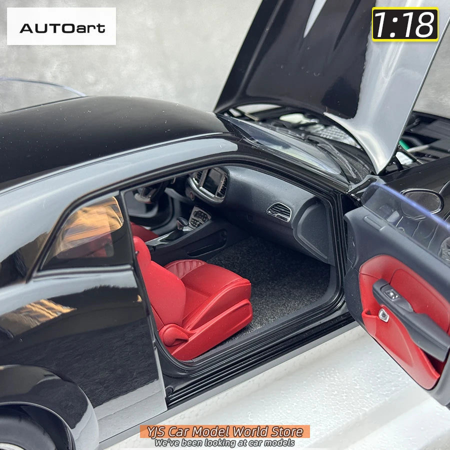 AUTOart 1/18 Dodge Challenger SRT 2023 Hellcat Widebody 2018 Car model Static model sports car birthday gift