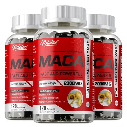 Maca Root Capsules - To Support Energy, Endurance and Performance, Builds Muscle and Strength
