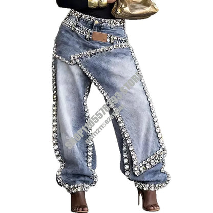 Fashion Women's Low Rise Denim Jeans Sexy Design 2026 New Summer Loose Fit Casual Trousers Universal Natural Waist Light Fold