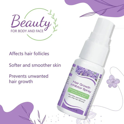Permanant Hair Growth Removal Inhibitor Spray Beard Bikini Intimate Legs Body Armpit Painless Facial Stop Hair