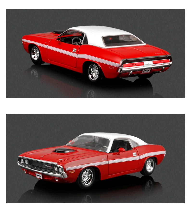 Maisto 1:24 Dodge Challenger R/T Coupe 1970 Alloy Car Diecasts & Toy Vehicles Car Model Miniature Scale Model