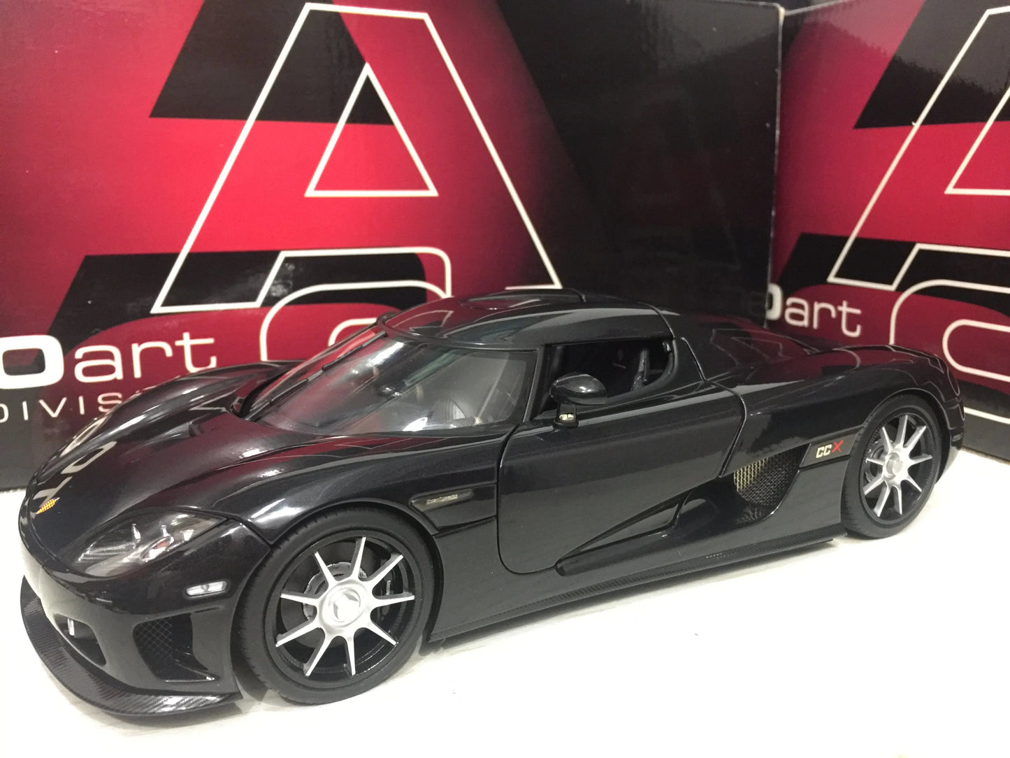 Autoart 1:18 CCX Black/Silver/Orange Simulation Limited Edition All Open Alloy Metal Static Car Model Toy Gift