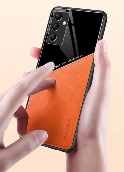 Luxury Leather Phone Case for Samsung Galaxy M14 Cover M34 M54 M13 M22 M23 M32 M33 M52 M62 Magnetic Silicone Protection Case F62