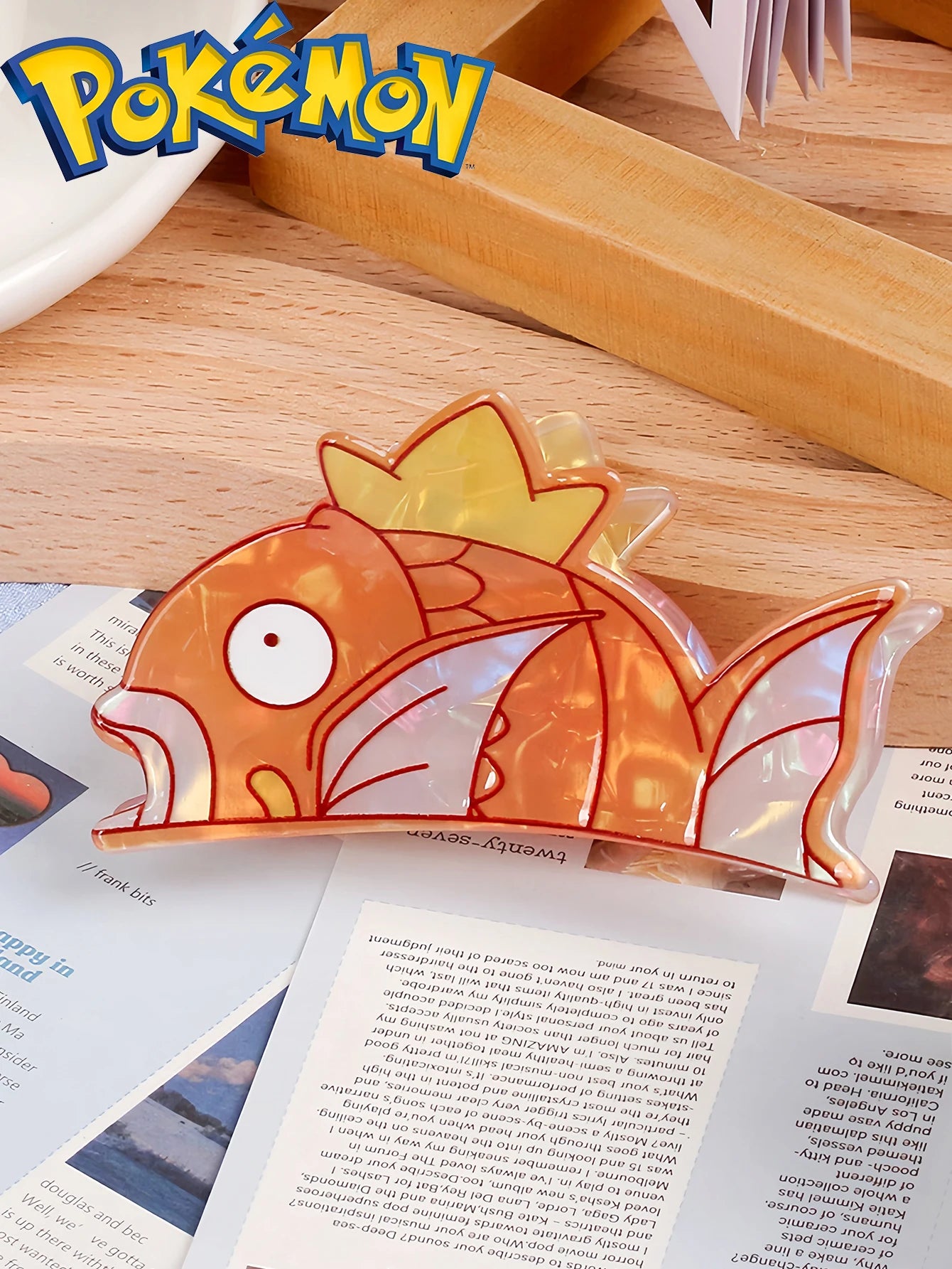 pocket monsters Carp King Cartoon Cute Hair Claw Hair Clip