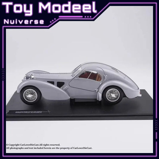 Solido 1/18 Bugatti Atlantic Type 57 SC 1937 Diecast Vehicle Model with Two Open Doors Limited Edition Cars Gifts