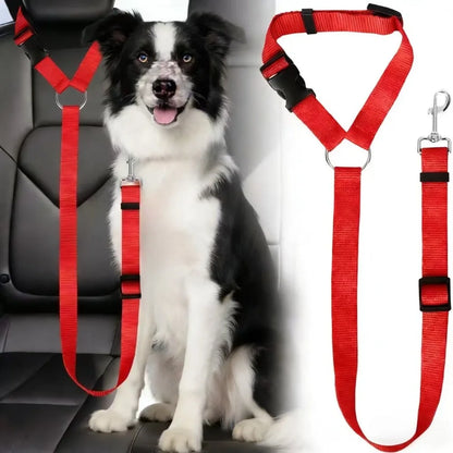 Pet Dog And Cat Seat Belt, Car Headrest Restraint, Adjustable Safety Rope, Car Seat Belt