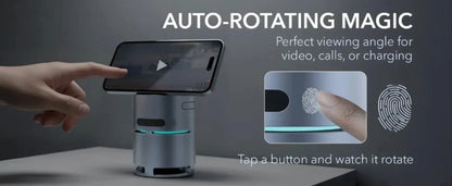 Bluetooth Speaker Magnetic Wireless Charger Station with Auto-Rotating for iPhone 17 16 15 14 13 12 Pro Max Apple Watch AirPods
