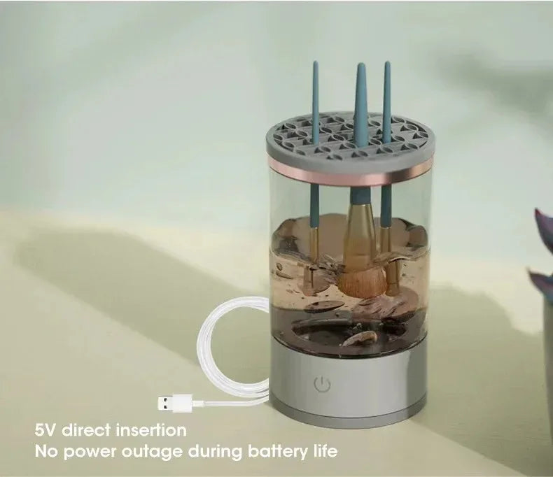 Automatic Rotating Makeup Brush Cleaner Electric Cosmetic Brush Washing Machine