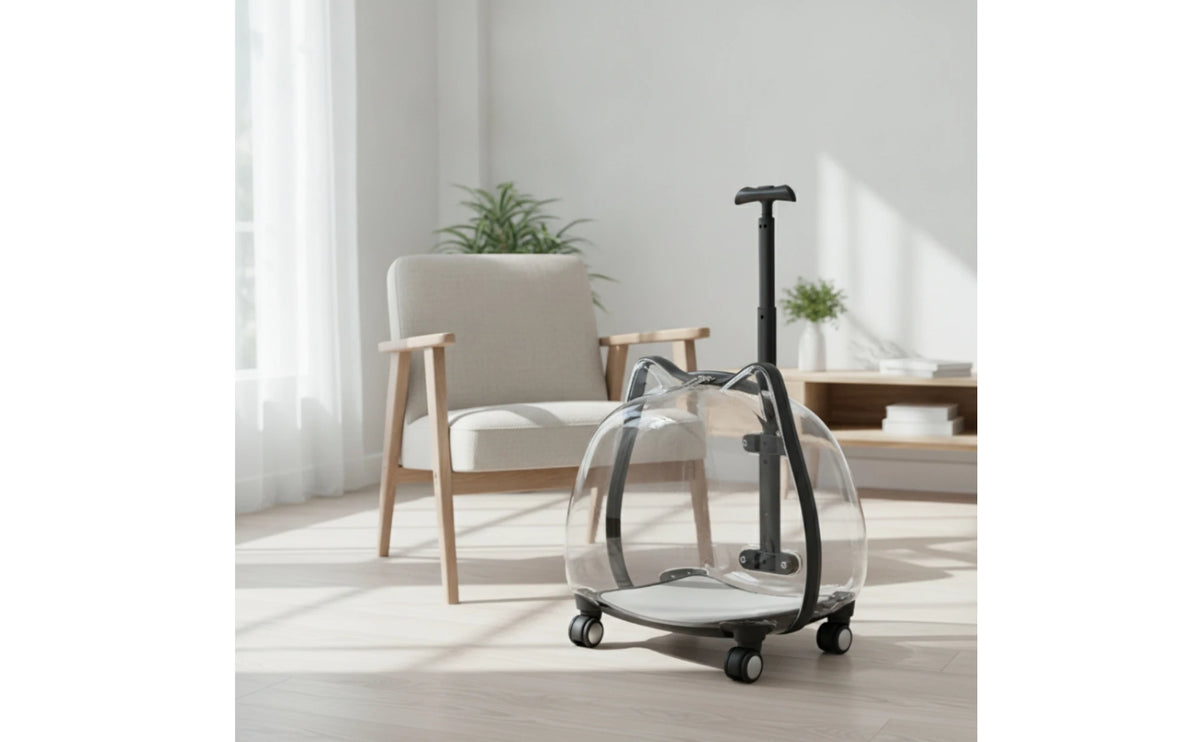 Pet Carrier with Wheels Sturdy Wheeled Pet Carrier Sturdy Small for Cats, Travel, Vet Visits