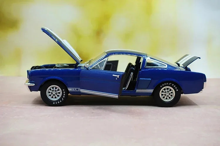 1:18 Diecast Cobra Shelby 1966 GT 350 Alloy Full Open Car Model Vehicles Car Boys Toy Gifts Collection