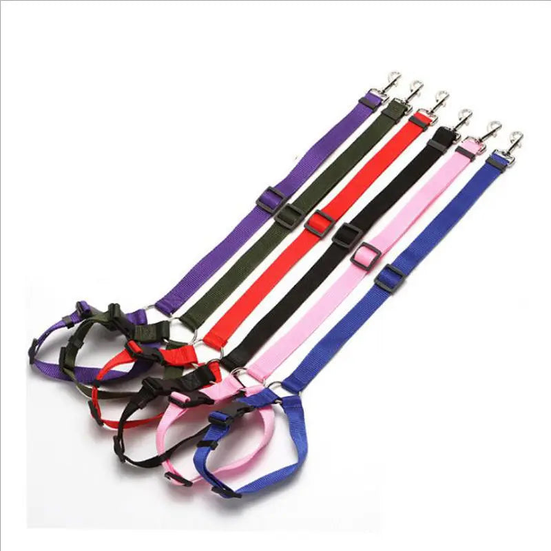 Adjustable Anti-Escape Pet Car Seat Belt Dog Cat Headrest Safety Restraint Rope Portable Travel Safety Leash For pets