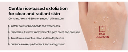 Dr. Melaxin Peel Shot Glow White Rice Peeling Ampoule 80ml,Dead Skin Gentle Exfoliating Ampoule with Rice Water Extract,AHA BHA,Niacinamide