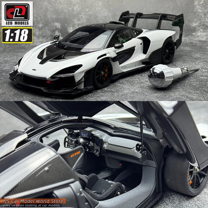 LCD Diecast car model 1:18 McLaren Senna GTR car model metal static display collection