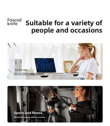 2026 New Electric Fascia Gun Deep Tissue Percussion Massager Guasha for Muscle Pain Relief Recovery Home Gym Travel Use