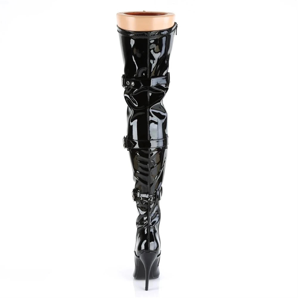 New Over Knee Boots High Quality Fashion Boots Sexy High Boots Fashion Women Boots 12cm Stiletto Boots 34-45 46 BBZAI
