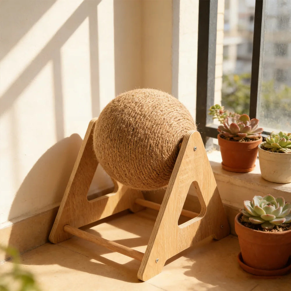 Sisal Cat Scratching Board Cat Claw Grinding Ball Durable Cat Tree Cat Interactive Toy