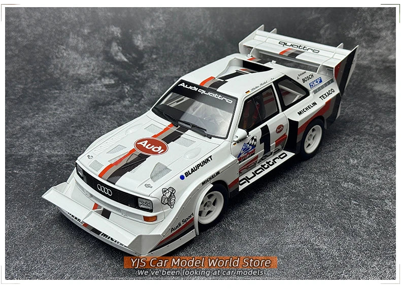 AUTOART 1/18 Audi Sport Quattro S1 Pikes Peak 1987 #1  Racing car model Car model Static ornament Collect Metal material