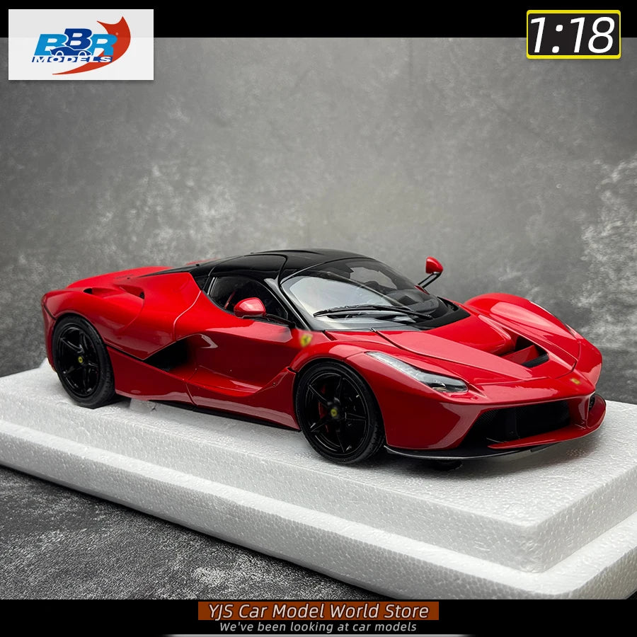 BBR MODELS 1/18 LaFerr sports car red metal static display car model collection Diecast model