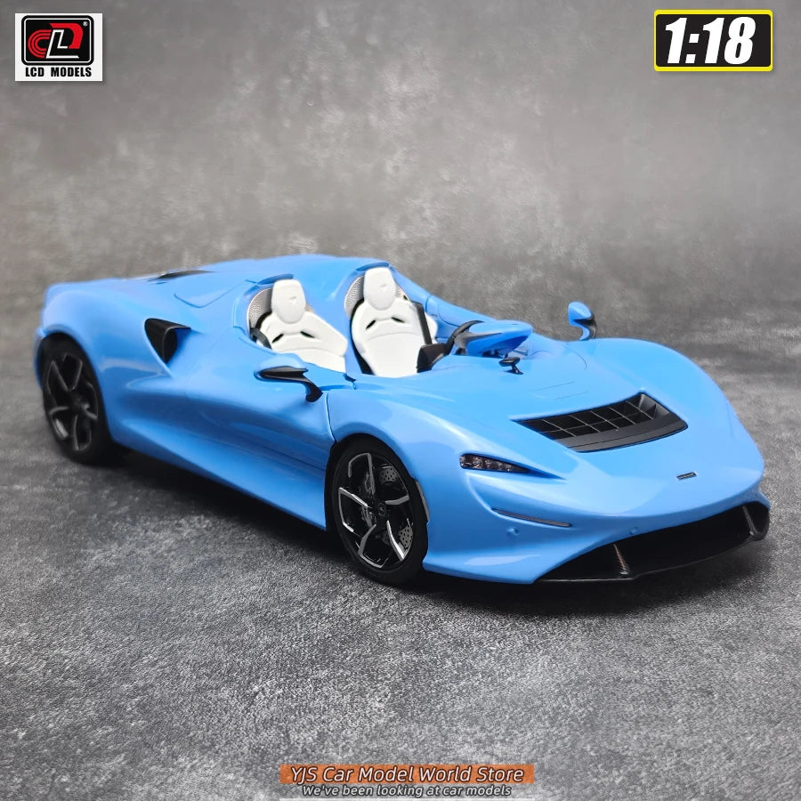 LCD Diecast car model 1:18 McLaren ELVA car model metal static display collection