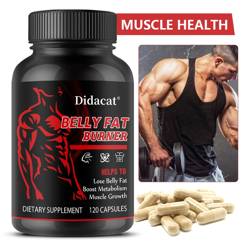 Belly Fat Burner Capsules - Fat Burning, Supports Energy Metabolism, Appetite Suppression, Weight Management Dietary Supplement