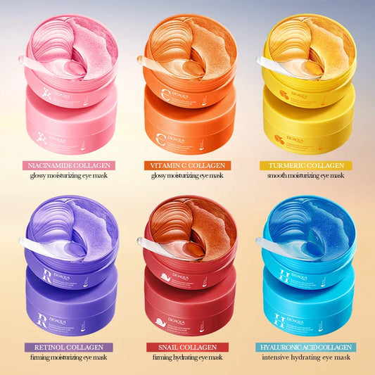 80pcs BIOAQUA Crystal Collagen Eye Mask Anti Dark Circles Anti-Wrinkles Moisturizing Anti-Aging Retinol Eye Patches Skin Care
