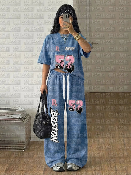 New Kids & Adult Unisex Casual Streetwear Pants Elastic Waist Wide Leg Trousers for Daily Wear and Urban Style Activities 2026